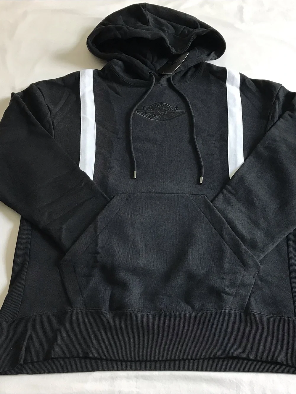 Air Jordan Legacy DNA Wings Fleece Hoodie Men’s SZ M Black AT9962-010 New